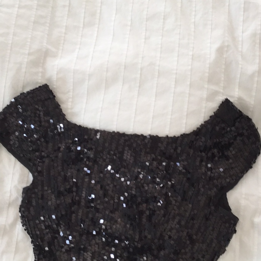 Black Sequined party dress teen 7/8
